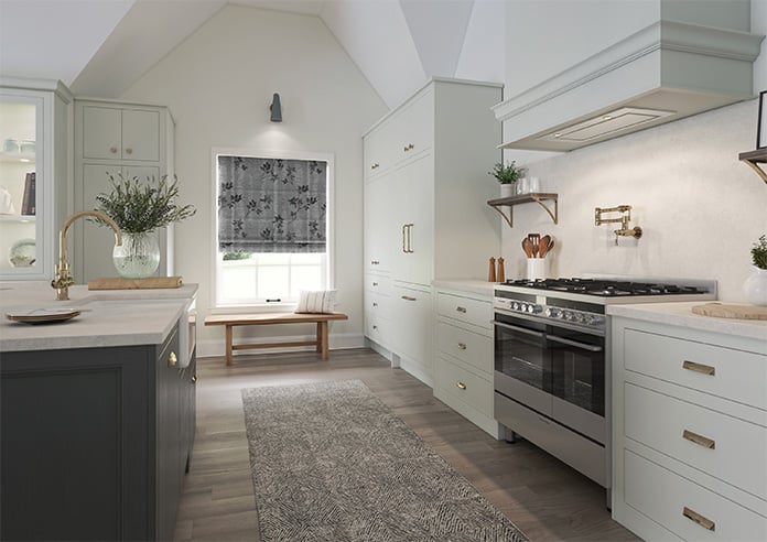 Birch Tree Velvet, Monochrome - Motorised Roman Blind - Image 6